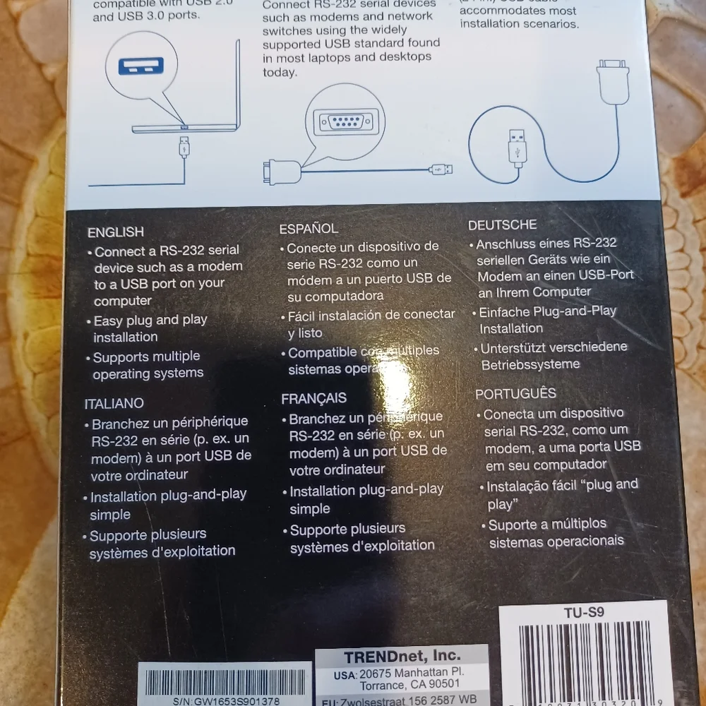 Trendnet USB to serial converter